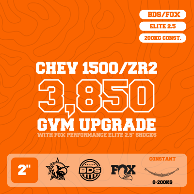 Chevrolet Silverado 1500 — 3,850kg GVM Upgrade, 2" Lift with Fox 2.5", 200kg Leaf — Outback Kitters package graphic