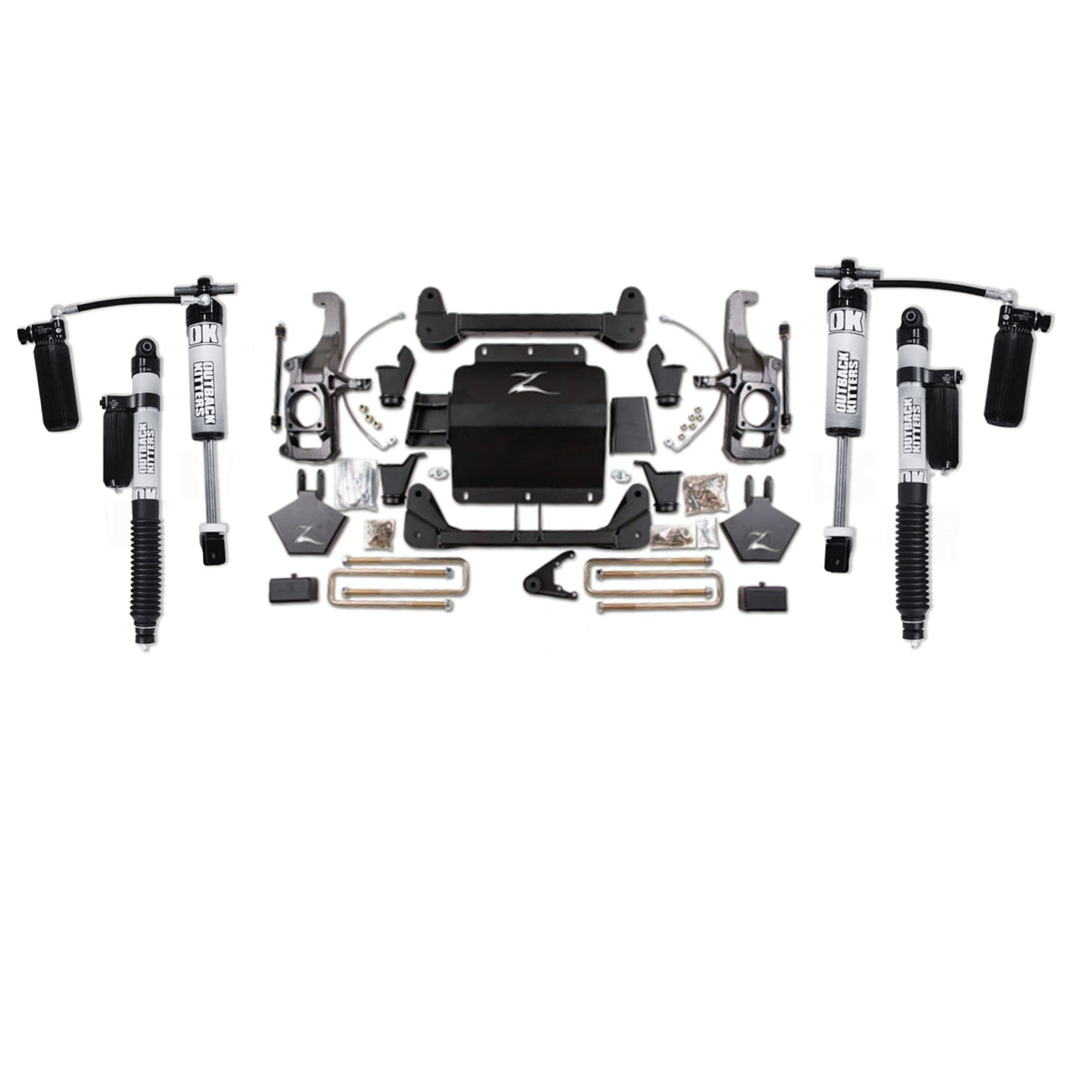 5" Lift Kit with OK 2.5" Shocks suits Chev 2500/3500 (11-19) / GMC 2500/3500 (11-19) by Zone Offroad
