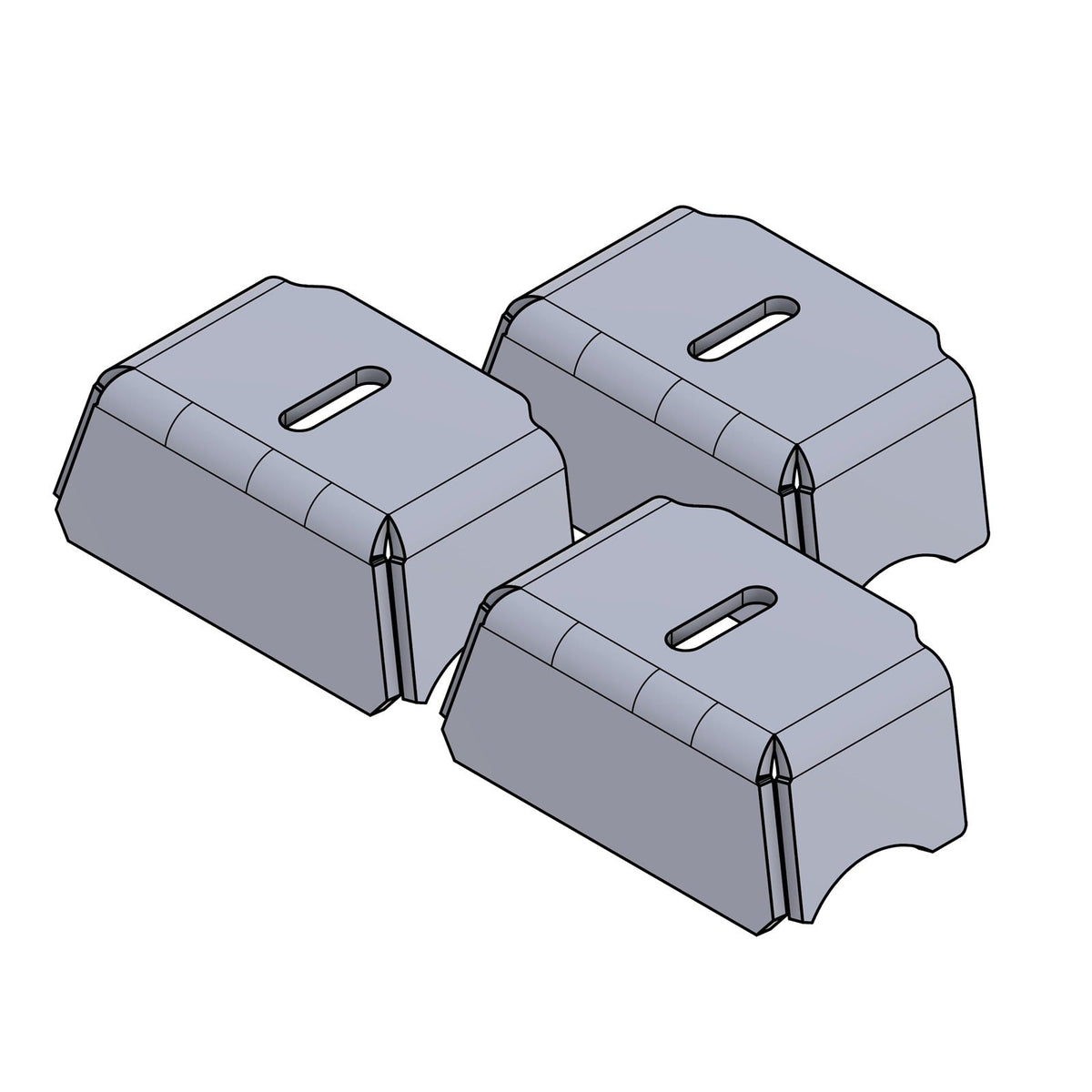 Pre Runner Bar Spotlight Tab - Mid Size - Set of 3