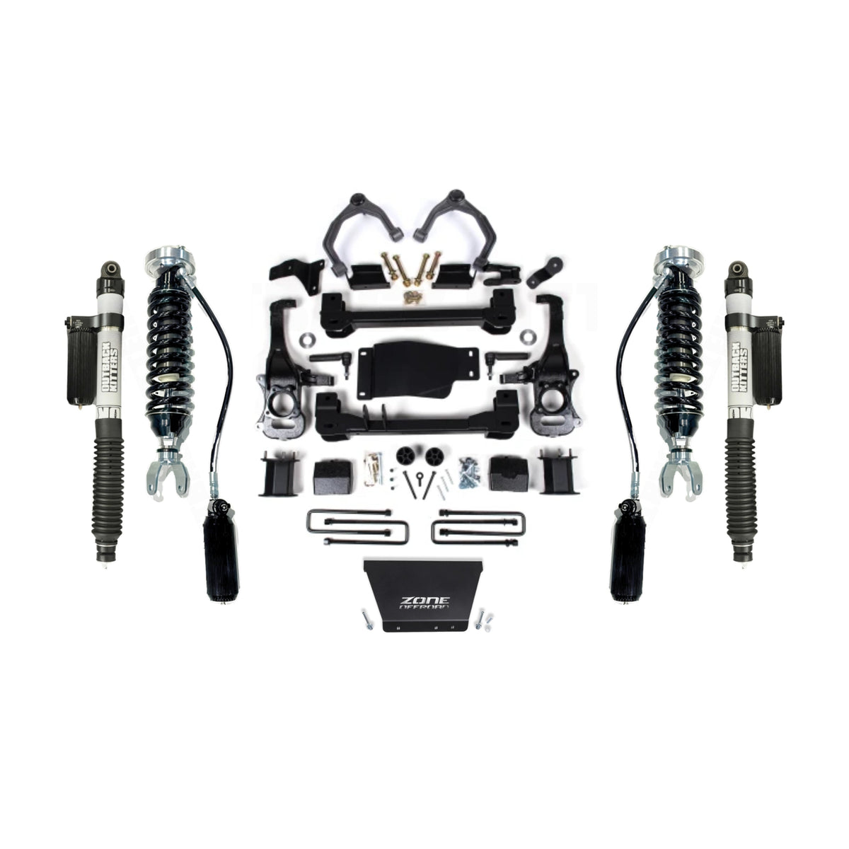 6" Lift Kit with OK 2.5" Shocks suits Chev 1500 (19-26) / GMC 1500 (19-24) by Zone Offroad