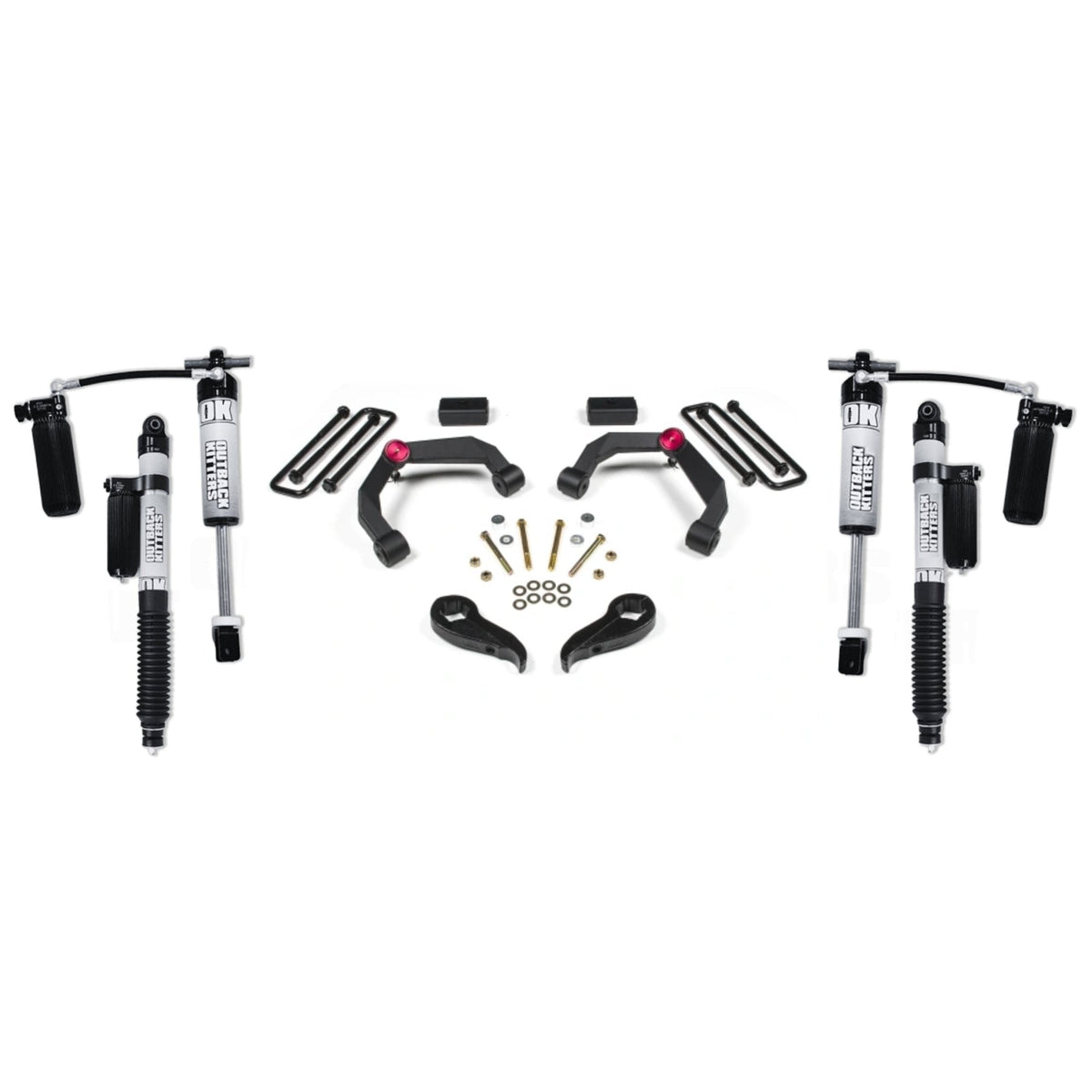 3" Lift Kit with OK 2.5" Shocks suits Chev 2500/3500 (11-19) / GMC 2500/3500 (11-19) by Zone Offroad