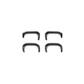 Extend-A-Flender Smooth Fender Flares, Black, Front & Rear