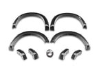 2" Smooth Pocket/Rivet Style Fender Flares, Black, Front & Rear