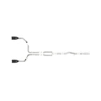 Vulcan Series 4inch to Dual 3inch 304 Stainless Steel Cat-Back Exhaust System (Black tip)