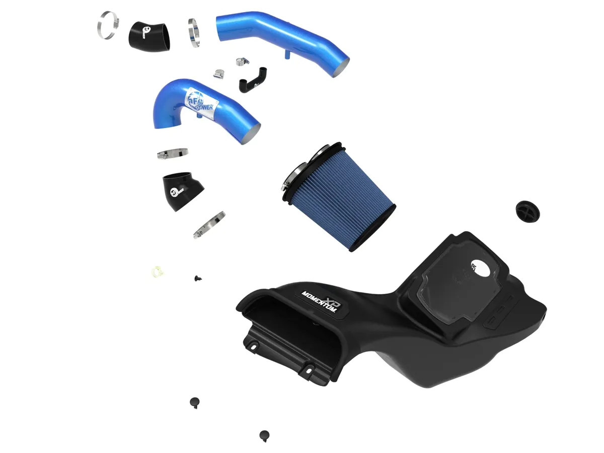 AFE Momentum XP Cold Air Intake System - Blue Ford F150 Eco Boost 3.5