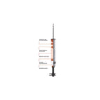Rear Fox Performance Series 2.5" Smooth Body IFP HTO Shock, Suits 1.5-2.5" Lift, Single