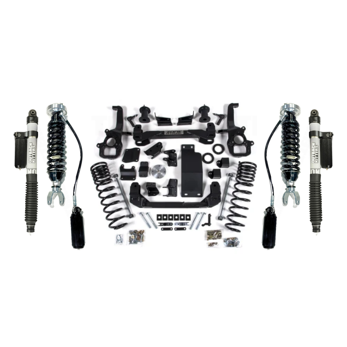4" Lift Kit with OK 2.5" Shocks suits Ram 1500 DT (19-26) by Zone Offroad