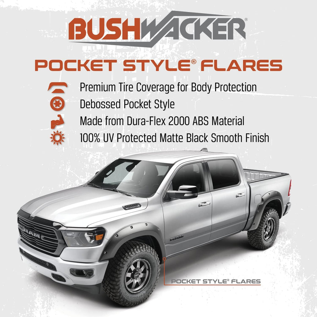 2019+ Ram 1500 DT 2” Bushwacker Pocket Flares