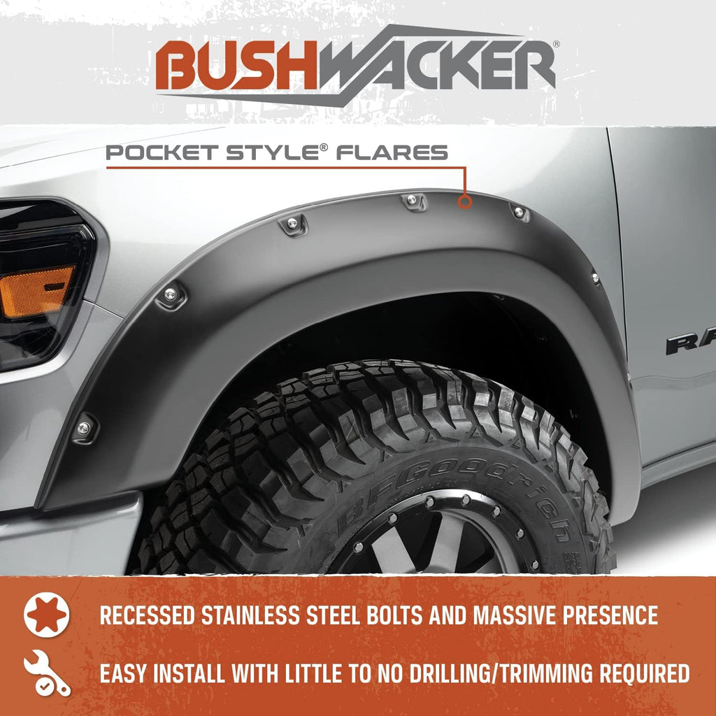 2019+ Ram 1500 DT 2” Bushwacker Pocket Flares
