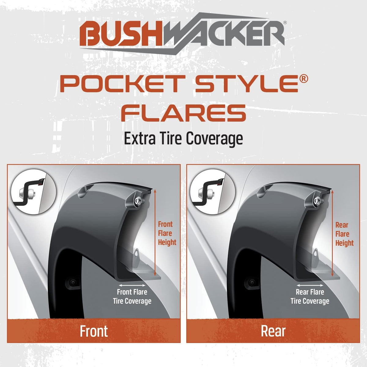 2019+ Ram 1500 DT 2” Bushwacker Pocket Flares