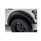 Pocket Style Smooth Fender Flares, Black, Front & Rear