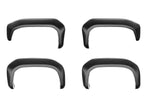 2" Smooth Fender Flares, Black, Front & Rear