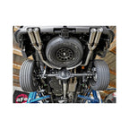 Vulcan Series 4inch to Dual 3inch 304 Stainless Steel Cat-Back Exhaust System, Polished tip