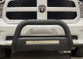 Polished SS Nudge Bar with DBL Row Light Bar