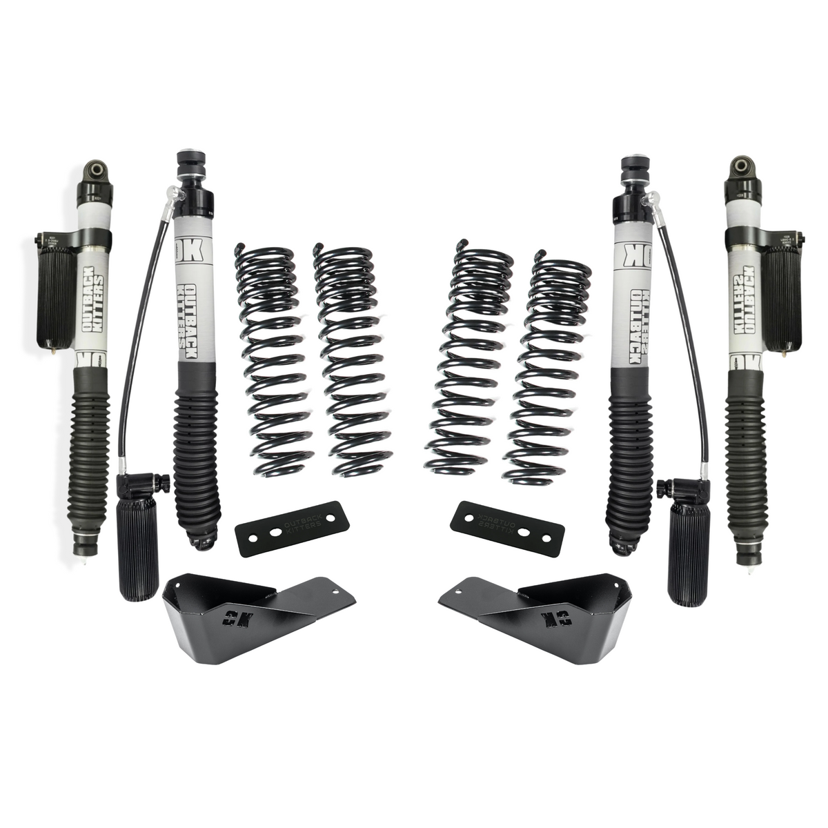 2" Levelling Kit with OK 2.5" Shocks, Front/Rear +20% Coils