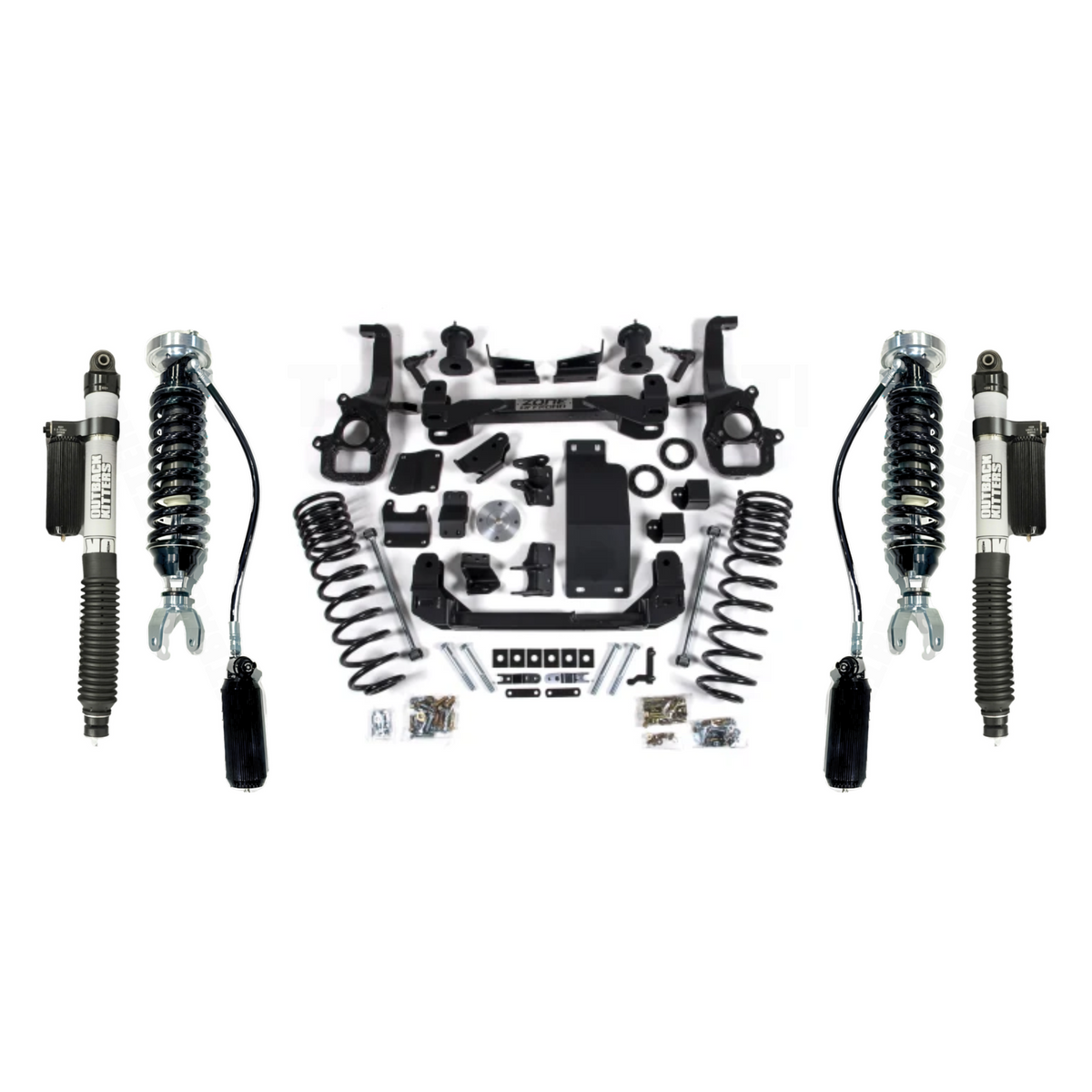 6" Lift Kit with OK 2.5" Shocks, Factory 18-20" Standard Bore suits Ram 1500 DT (19-26) by Zone Offroad