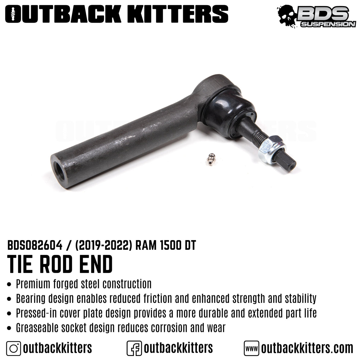 Tie Rod End for 2019-2022 Ram 1500 DT - Outback Kitters