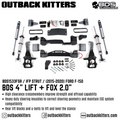 BDS Suspension 4" Lift Kit for 2015-2020 Ford F150 with Fox Shocks