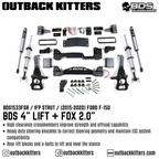 BDS Suspension 4" Lift Kit for 2015-2020 Ford F150 with Fox Shocks