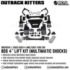 BDS Suspension 4" Lift Kit - Chevy Silverado 1500 ZR2 (22-23) - Outback Kitters