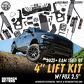 BDS Suspension 4" Lift Kit for 2025+ Ram 1500 DT