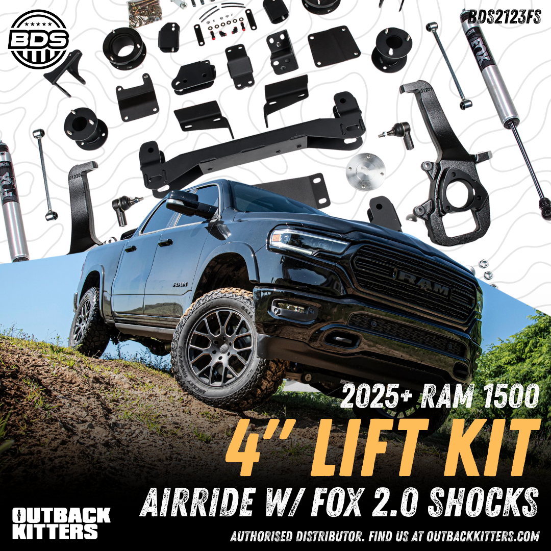 BDS Suspension 4" Lift Kit for 2025+ Ram 1500 Air Ride Suspension