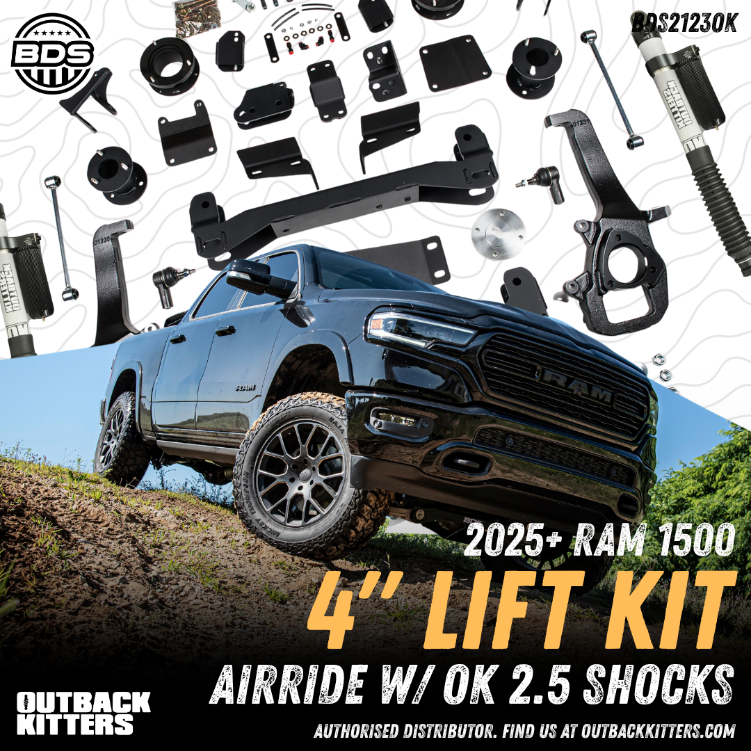 BDS Suspension 4" Lift Kit for 2025+ Ram 1500 Air Ride Suspension