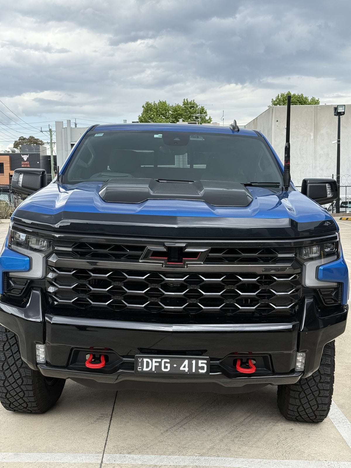 Husky Liners Chevrolet Silverado 1500 ZR2 Bonnet Protector Smoke