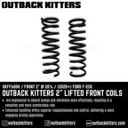 Outback Kitters 2" Lifted Front Coils for 2020+ Ford F-250 - Outback Kitters