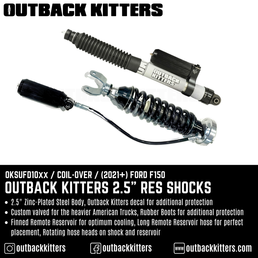 Outback Kitters 2.5" Reservoir Shocks for Ford F150 (2021+) - Outback Kitters