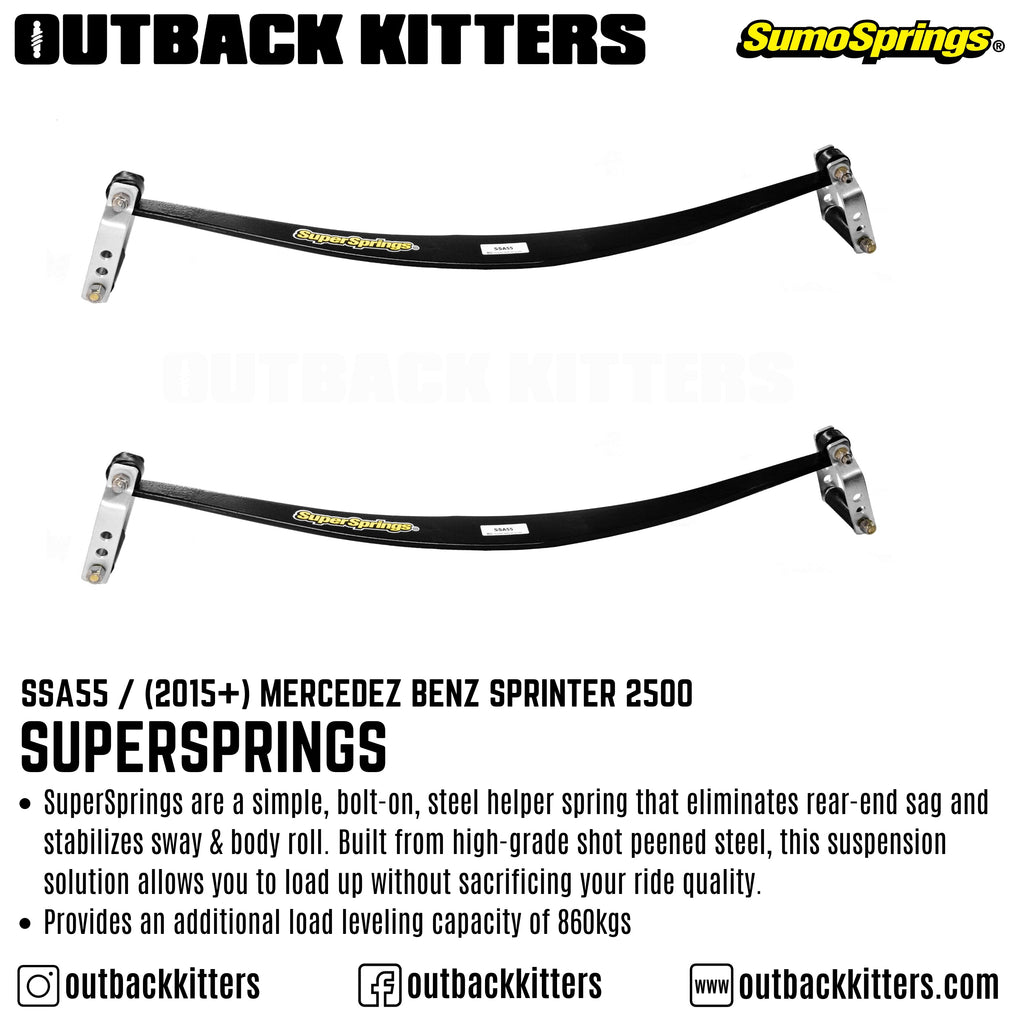 SuperSprings to suit 2016+ Mercedes-Benz Sprinter 2500 - Outback Kitters