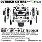 OK with Zone Offroad  4” Lift Kit for 2019+ Chev/GMC 1500 - Outback Kitters