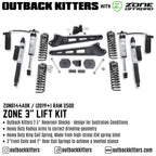 OK with Zone Offroad 3" Lift Kit for 2019+ Ram 2500 - Outback Kitters