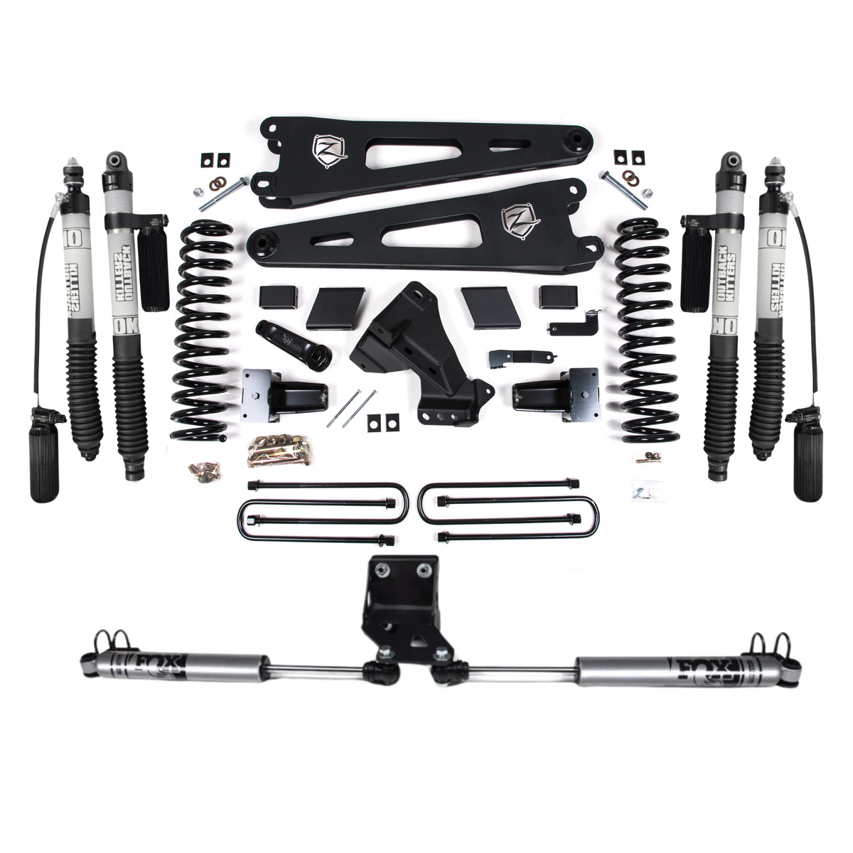 Zone Offroad 5" Lift Kit with Radius Arms for 2023+ Ford F250/F350