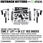 OK with Zone Offroad 5" Lift Kit for 2020-2022 Ford F250 - Outback Kitters