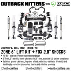 OK with Zone Offroad 6" Levelling Kit for 2021+ Ford F150 - Outback Kitters