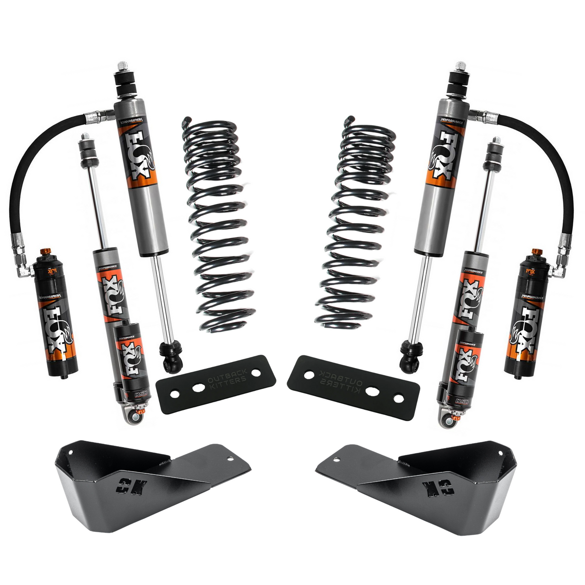 1" Lift Kit with Fox 2.5" Shocks, Front/Rear +20% Coils
