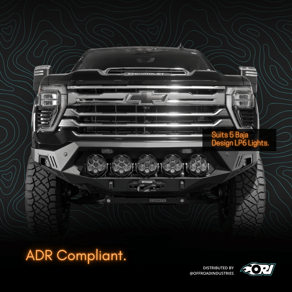Addoffroad 2024 Chevy Silverado 2500/3500 Bomber HD Front Bar - Offroad Industries