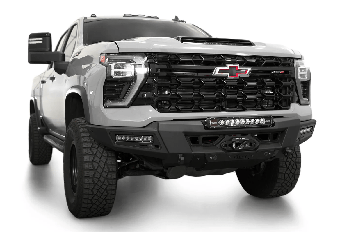 Addoffroad 2024+ Chevy Silverado 2500/3500 Phantom Winch Front Bar - Offroad Industries