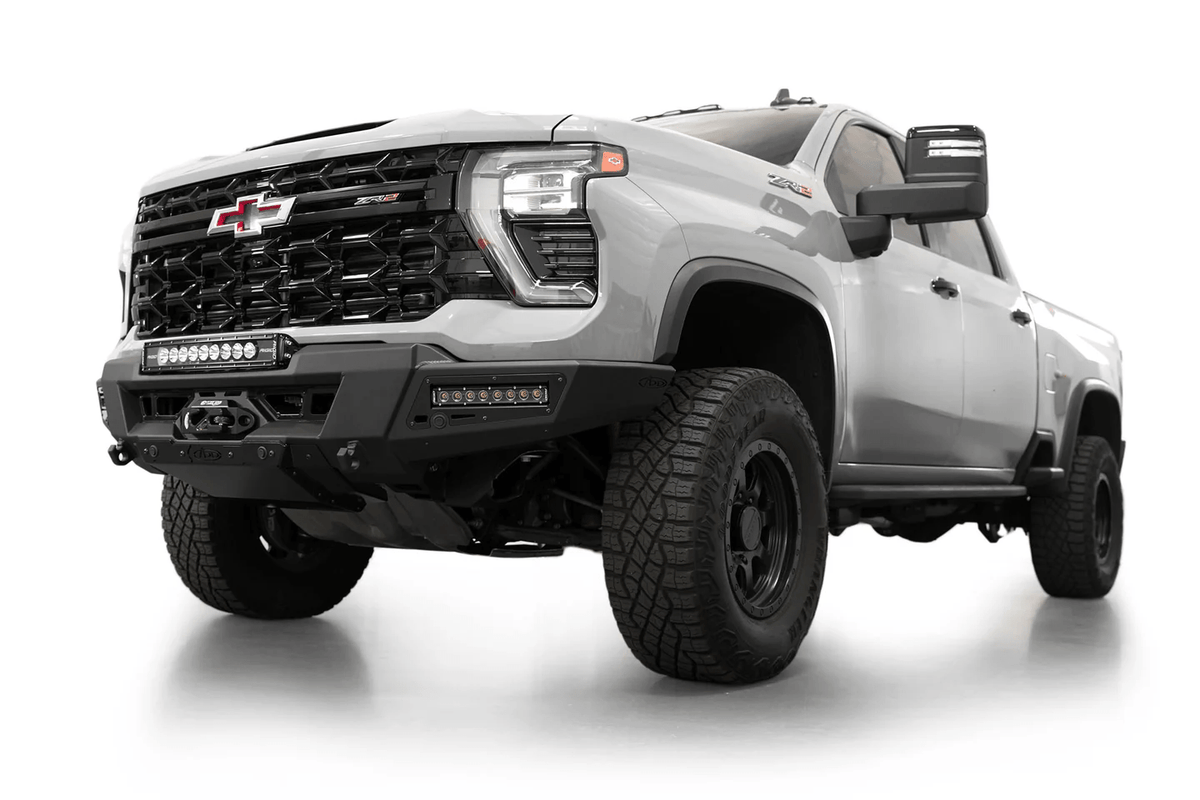 Addoffroad 2024+ Chevy Silverado 2500/3500 Phantom Winch Front Bar - Offroad Industries
