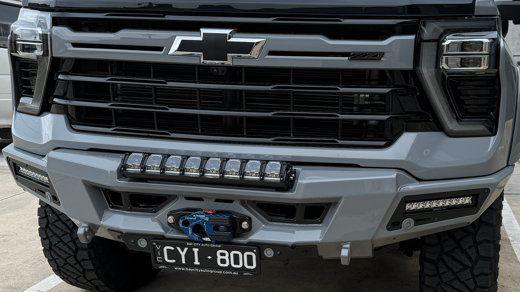 Addoffroad 2024+ Chevy Silverado 2500/3500 Phantom Winch Front Bar - Offroad Industries