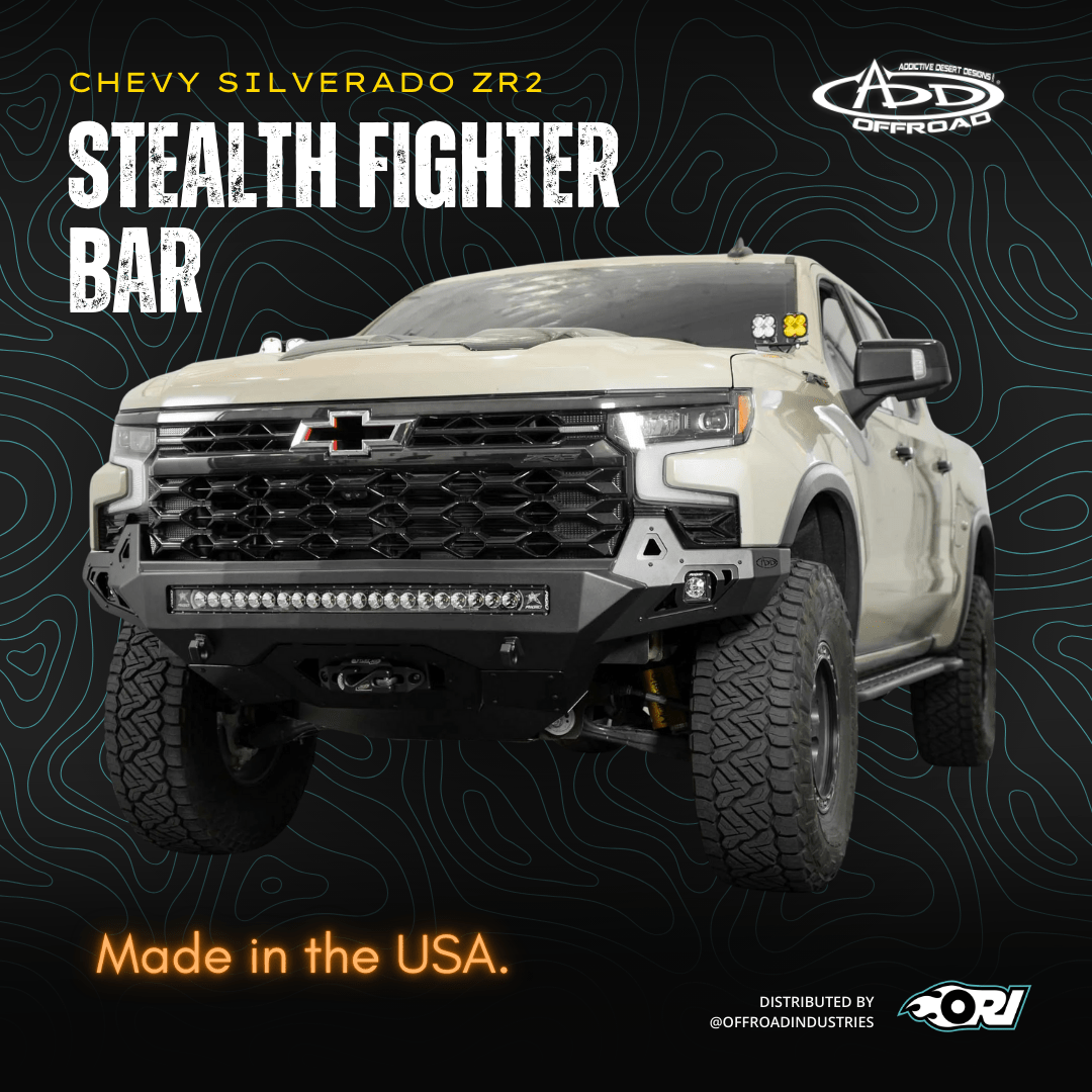 Addoffroad Stealth Fighter Bar Chevy Silverado ZR2 - Offroad Industries