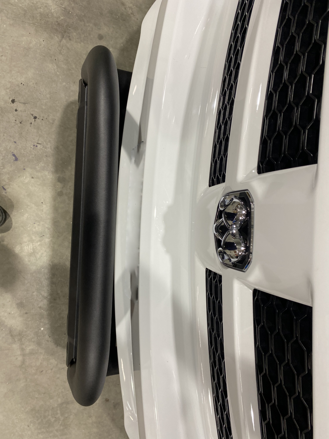 Polished SS Nudge Bar with DBL Row Light Bar
