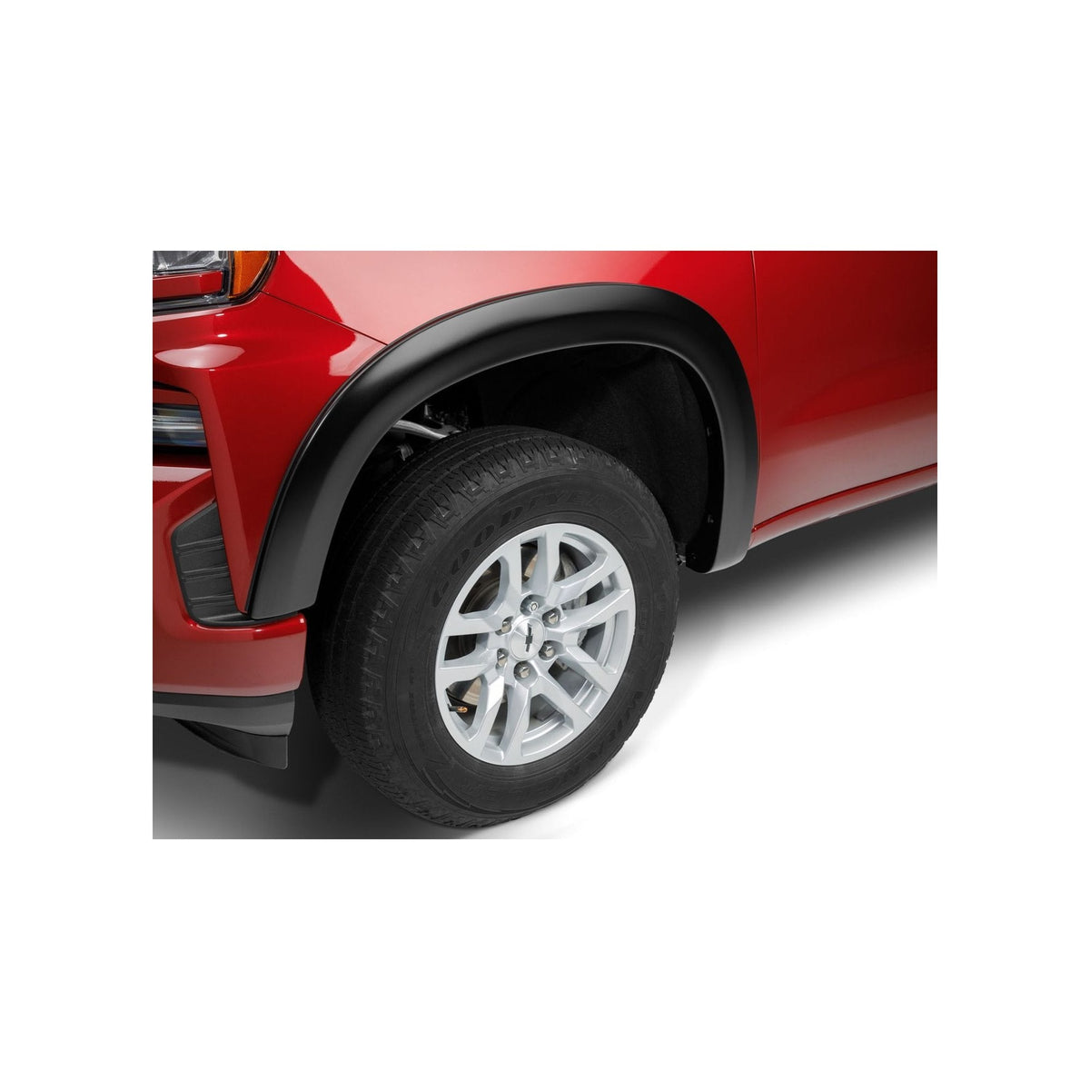 2" Extend-A-Fender Smooth Fender Flares, Black, Front & Rear