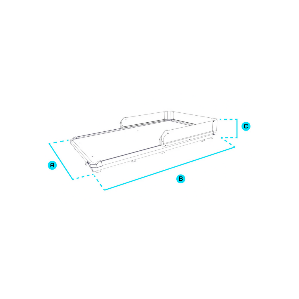 CargoGlide Truck Bed Slide for 6'9 American Truck Tub