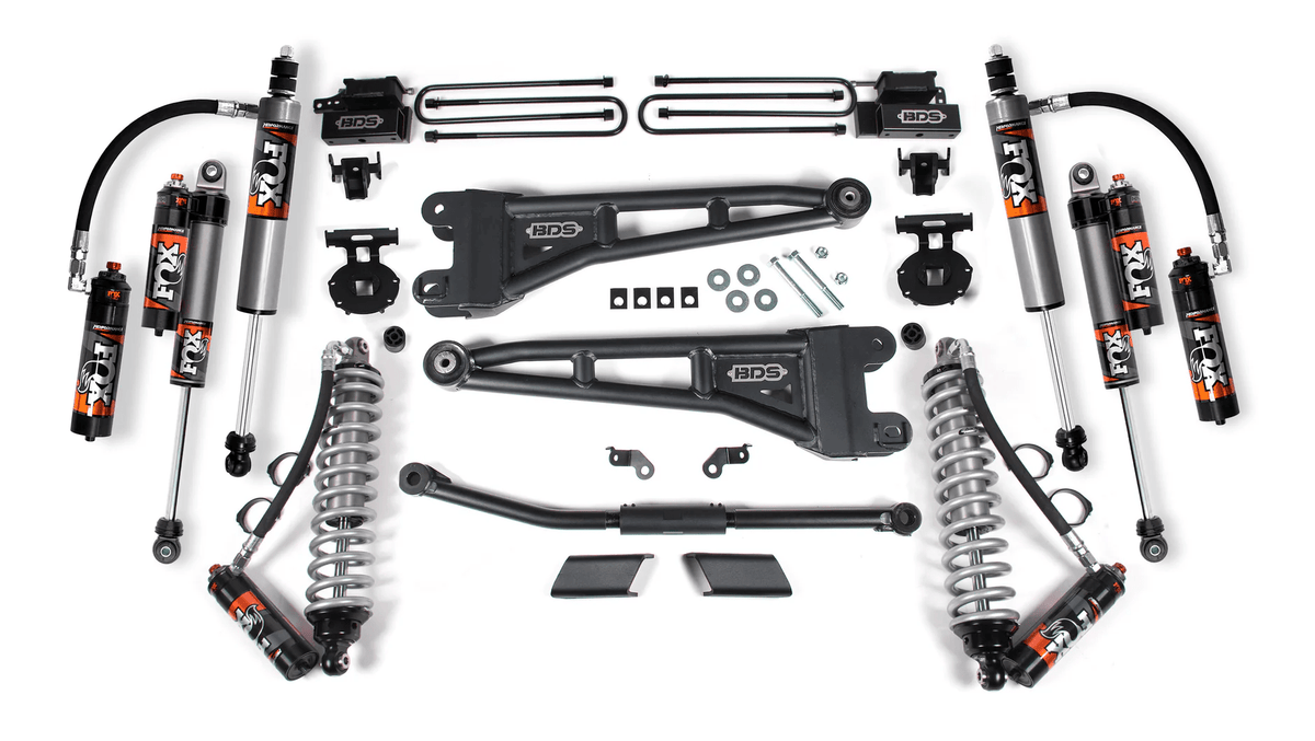 BDS 2.5 Inch Lift Kit W/ Radius Arm | FOX 2.5 Performance Elite Coil - Over Conversion | Ford F450 Super Duty (23 - 25) 4WD - Offroad Industries