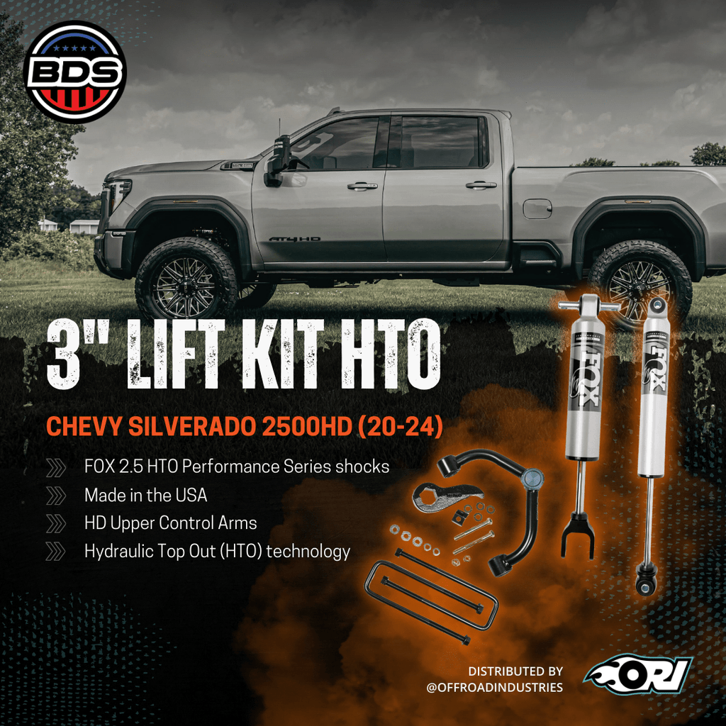 BDS 3 INCH LIFT KIT Fox 2.5 HTO| CHEVY SILVERADO 2500HD (20 - 25) - Offroad Industries