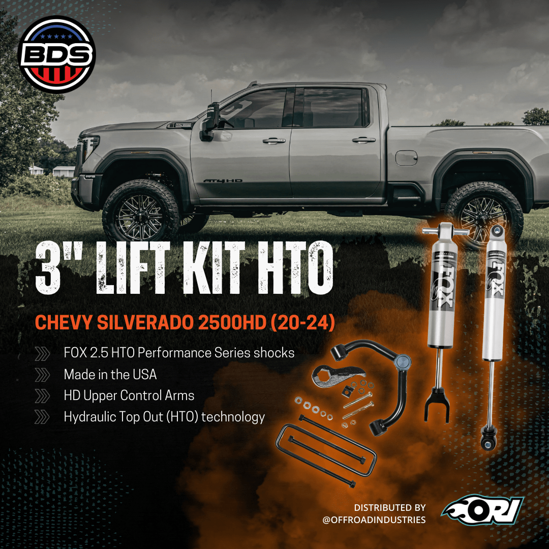 BDS 3 INCH LIFT KIT Fox 2.5 HTO| CHEVY SILVERADO 2500HD (20 - 25) - Offroad Industries