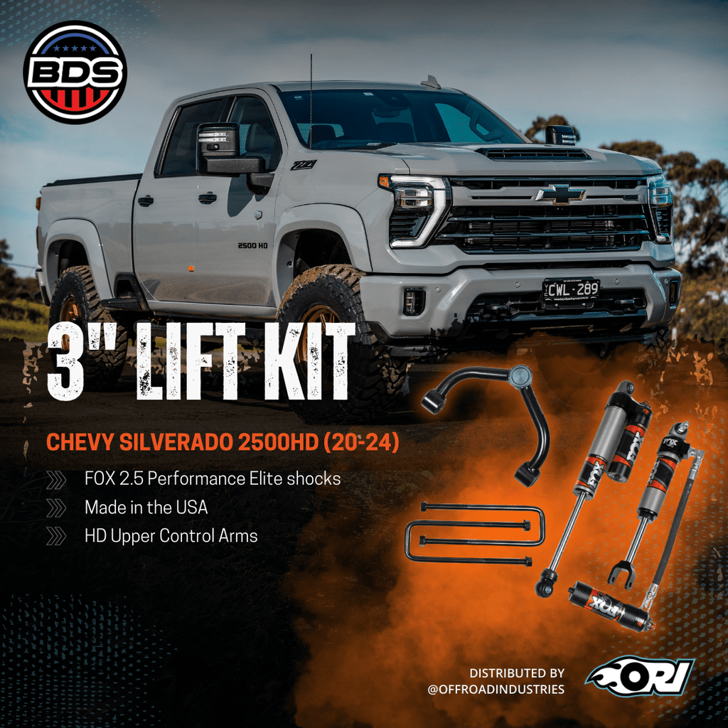 BDS 3 Inch Lift Kit | FOX Performance Elite | Chevy Silverado 2500HD (20 - 24) - Offroad Industries