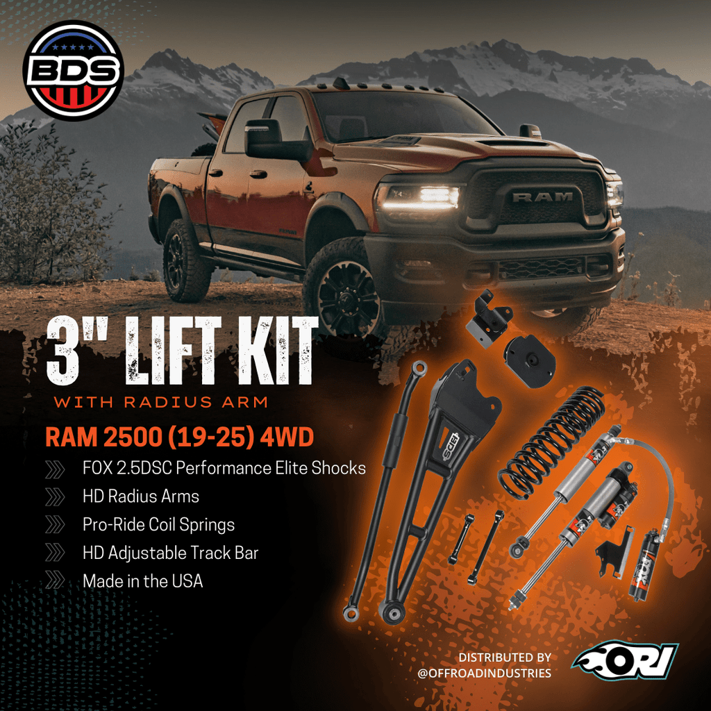 BDS 3 Inch Lift Kit W/ Radius Arm | Ram 2500 (19 - 25) 4WD | Diesel - Offroad Industries
